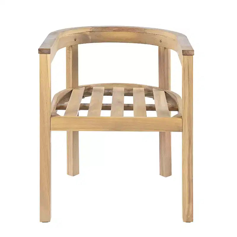 Christopher Knight Home Irene Set da pranzo da esterno rustico a 9 pezzi in legno di acacia con sedie con schienale curvo e cuscini