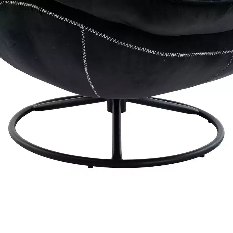 Poltrona Svedese Okak con Pouf, Poltrona Moderna Senza Braccioli Stile Mid-Century per Soggiorno, Morbida e Confortevole per Guardare la TV, Giocare