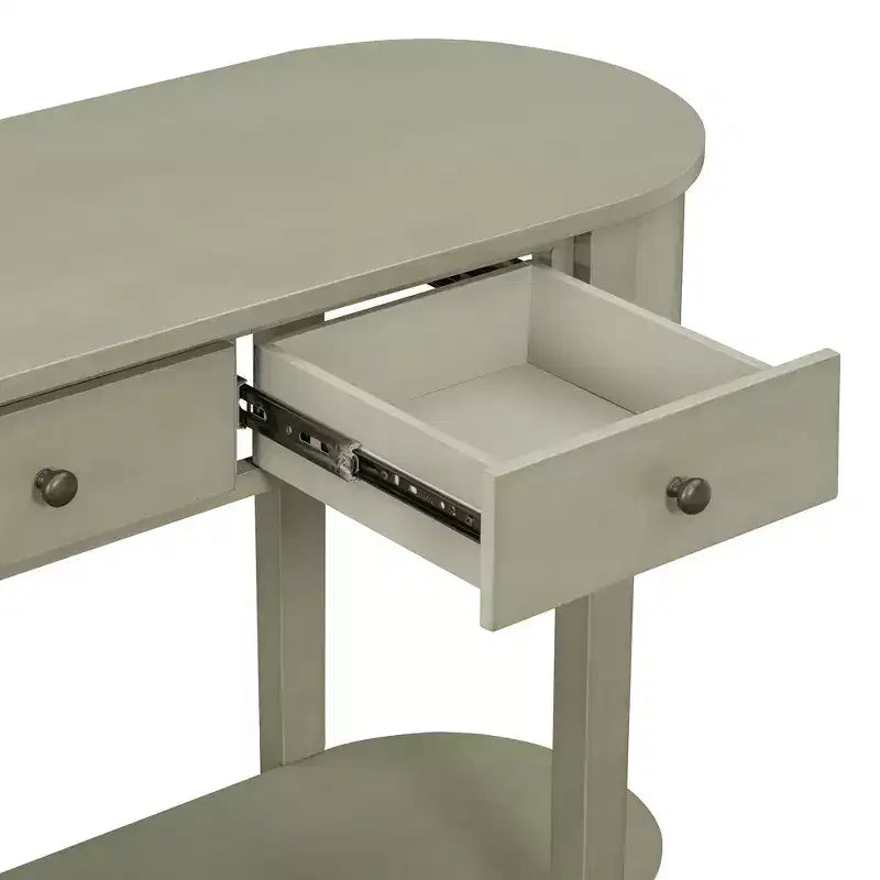 Tavolo Consolle Rustico Whisen Tavolo da Ingresso Tavolo Laterale con Frontale del Cassetto Scanalato