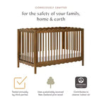 Babyletto Swell Culla Trasformabile 4-in-1 con Kit per la Conversione in Lettino per Bambini
