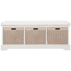 SAFAVIEH Fiorello Panca Contenitore a 3 Cassetti con Cuscino - 47,3 L x 15 P x 19 A - 47Lx15Px19A