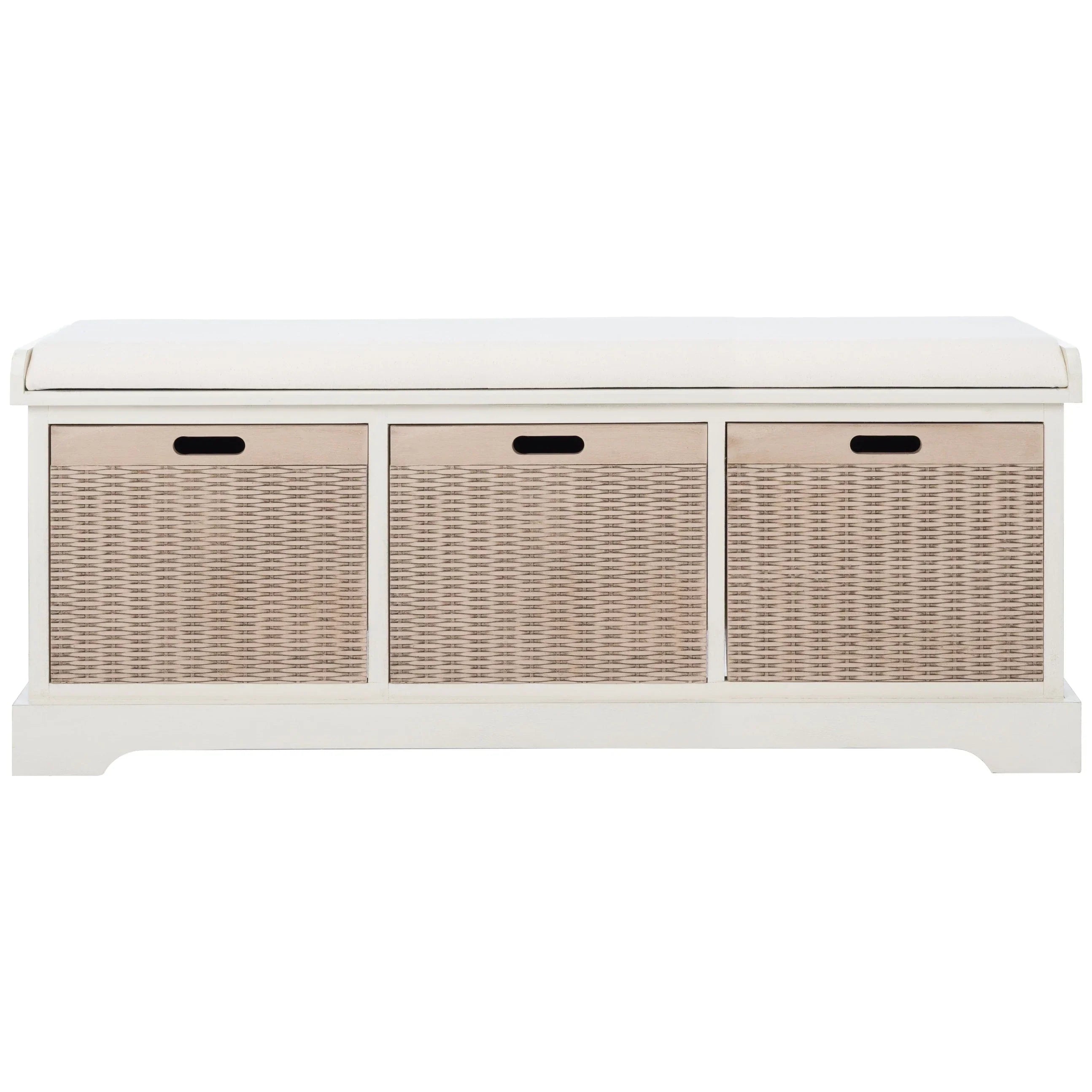 SAFAVIEH Fiorello Panca Contenitore a 3 Cassetti con Cuscino - 47,3 L x 15 P x 19 A - 47Lx15Px19A