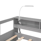 Whisen Twin XL Daybed in Legno con 2 Letti Estraibili, 3 Vani portaoggetti, 1 Luce Gratuita e USB per la Ricarica
