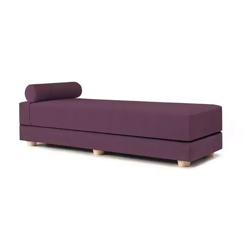 Divano letto / Letto estraibile queen-size - Microvelluto