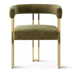 Set Tavolo da Pranzo Rotondo Espandibile a Ovale con 4 Poltroncine in Velluto, Design Moderno con Base a Piedistallo, Posti a Sedere Fino a 8 Persone-Panipeachy