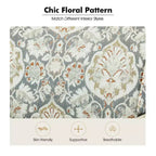 Poltrona Araceli Tradizionale in Legno Imbottita Floreale con Schienale Alto e Borchie | ART OF LIVING DESIGNS