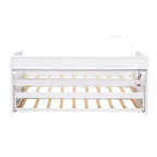 Whisen Twin XL Daybed in Legno con 2 Letti Estraibili, 3 Vani portaoggetti, 1 Luce Gratuita e USB per la Ricarica