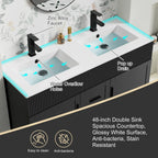 Mobile bagno 30/36/48 Wavy Line con lavabo e rubinetto
