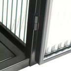 Pensile Okak Modern a 2 ante con 3 ripiani e ante in vetro per ingresso/sala da pranzo/soggiorno/cucina