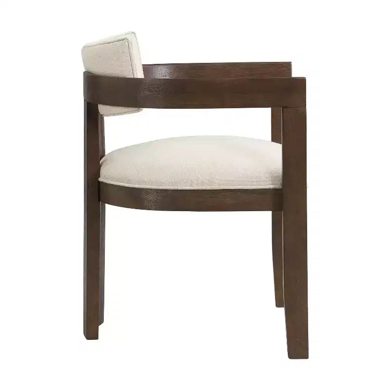Christopher Knight Home Shankar, set da pranzo moderno da 5 pezzi con tavolo rotondo e sedie imbottite in legno di caucciù