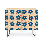 Maritza Lisa Wonky Spring Flowers Credenza - Deny Designs