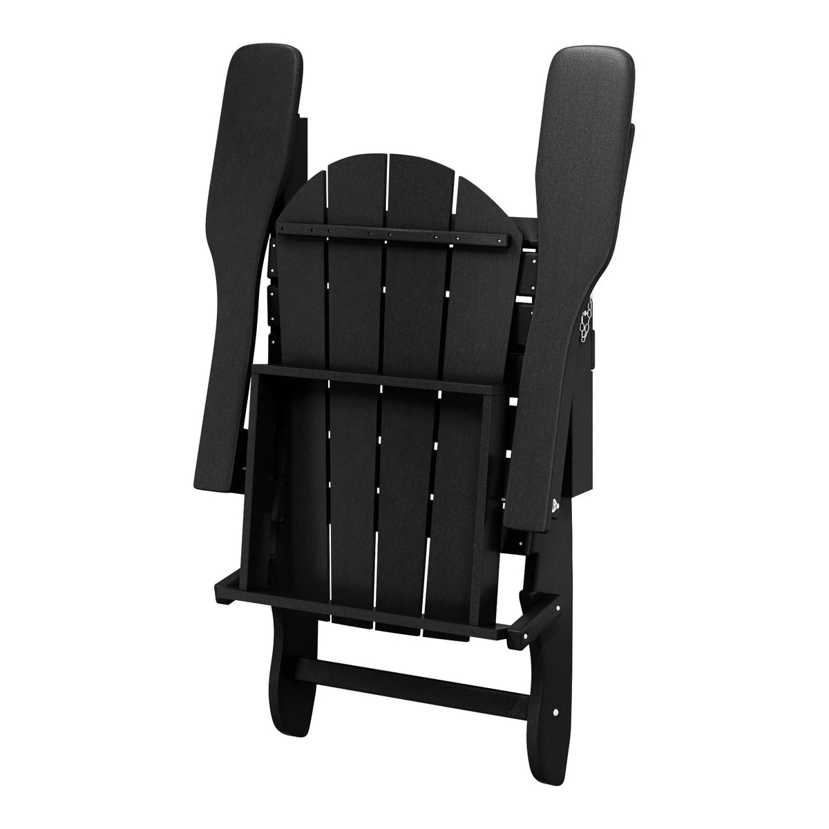 Polytrends Laguna Sedia Adirondack Pieghevole da Esterno per Patio Resistente allo Sbiadimento e alle Intemperie