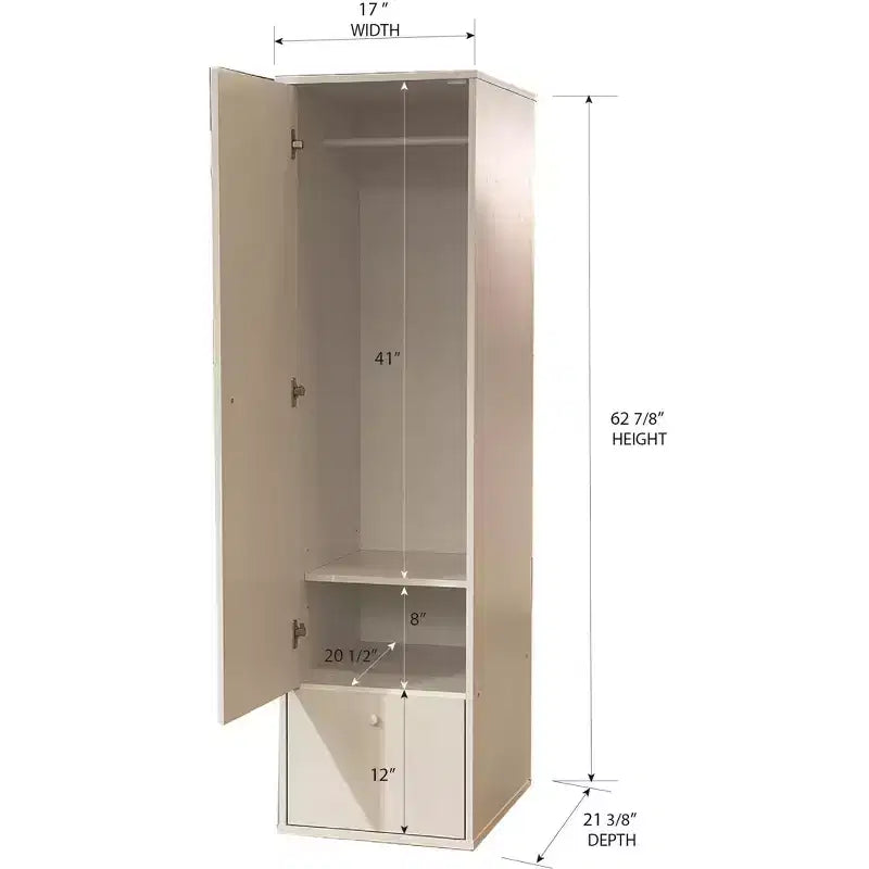 Kings Brand Furniture Armadio Corry, bianco