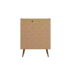 Mobiletto d'accento moderno di metà secolo Bogart, 4 ripiani, 115,6 cm