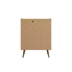Mobiletto d'accento moderno di metà secolo Bogart, 4 ripiani, 115,6 cm