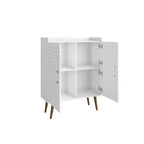 Mobiletto d'accento moderno di metà secolo Bogart, 4 ripiani, 115,6 cm