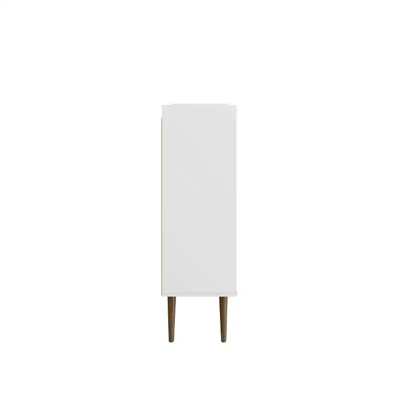 Mobiletto d'accento moderno di metà secolo Bogart, 4 ripiani, 115,6 cm