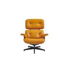 Poltrona reclinabile Mid-Century Modern in pelle