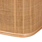 Panca contenitore in rattan naturale Bali & Pari Ishana Naturale/Bianco: Rivestimento in poliestere, telaio in compensato, nessun montaggio richiesto