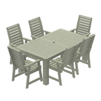 HIGHWOOD PROFESSIONAL Set da pranzo da esterno 7 pezzi 42x72