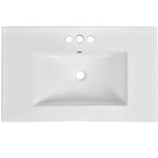 Mobile bagno 30 pollici con lavabo singolo, armadietto e 3 cassetti – Nero / Blu / Verde / Indaco / Bianco