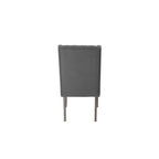 Set da pranzo allungabile Best Quality Furniture da 9 pezzi, in stile rustico grigio