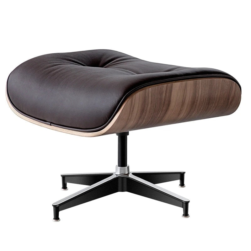 Poltrona reclinabile Mid-Century Modern in pelle