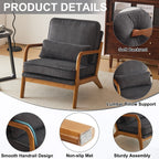 Poltrona imbottita Mid-Century Modern