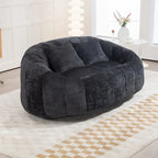GDFStudio - Divano Pigro a 2 Posti Laurel Chenille con Schiuma ad Alta Densità e Comfort Extra Large