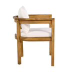 Christopher Knight Home Irene Set da pranzo da esterno rustico a 9 pezzi in legno di acacia con sedie con schienale curvo e cuscini