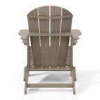 Polytrends Laguna Sedia Adirondack Pieghevole da Esterno per Patio Resistente allo Sbiadimento e alle Intemperie