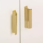 Cassettiera a 2 ante e 1 cassetto Nigel - CHS6600 - Bianco/Ottone