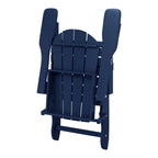 Polytrends Laguna Sedia Adirondack Pieghevole da Esterno per Patio Resistente allo Sbiadimento e alle Intemperie