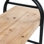 Panca in legno e metallo