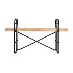Panca in legno e metallo