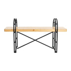 Panca in legno e metallo