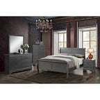 Set comò e specchio a 2 pezzi Devi Traditional in legno massello Furniture of America
