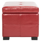 Panca contenitore SAFAVIEH Liane trapuntata in similpelle marrone - 30,1 x 18,1 x 17,7 - 30Lx18Px18A