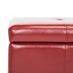 Panca contenitore SAFAVIEH Liane trapuntata in similpelle marrone - 30,1 x 18,1 x 17,7 - 30Lx18Px18A