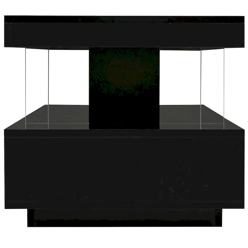 Tavolino da caffè U-Can a LED con contenitore