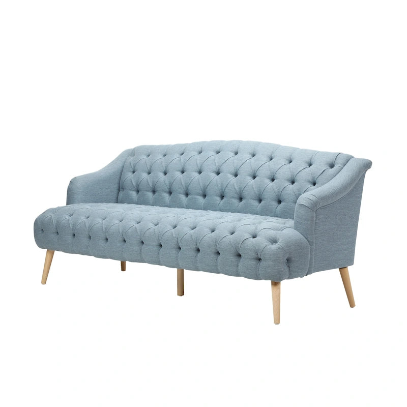 Divano a 3 posti in tessuto capitonné Adelia Modern di Christopher Knight Home