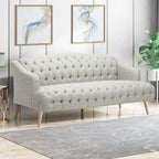 Divano a 3 posti in tessuto capitonné Adelia Modern di Christopher Knight Home