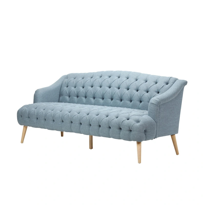 Divano a 3 posti in tessuto capitonné Adelia Modern di Christopher Knight Home