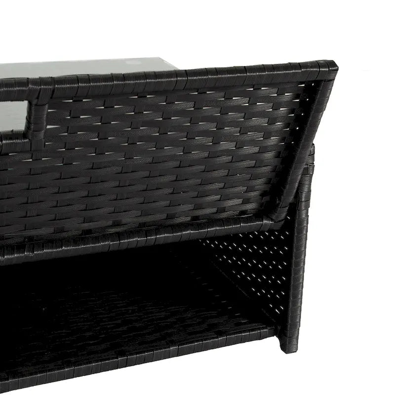 Set divano componibile Ander per patio con cuscini