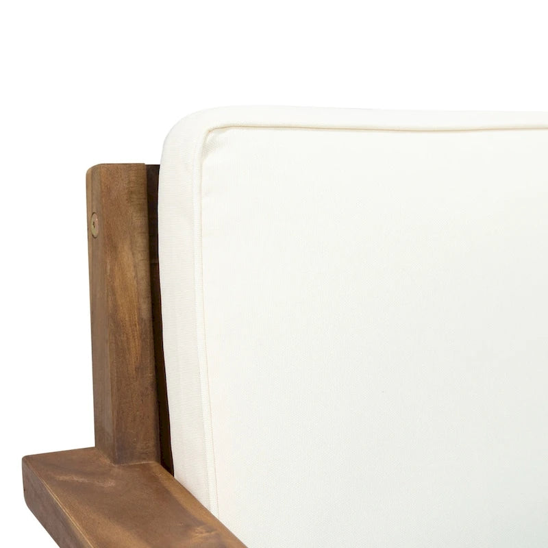 Sedie Club da Esterni Santa Ana in Legno di Acacia con Cuscini (Set da 2) di Christopher Knight Home