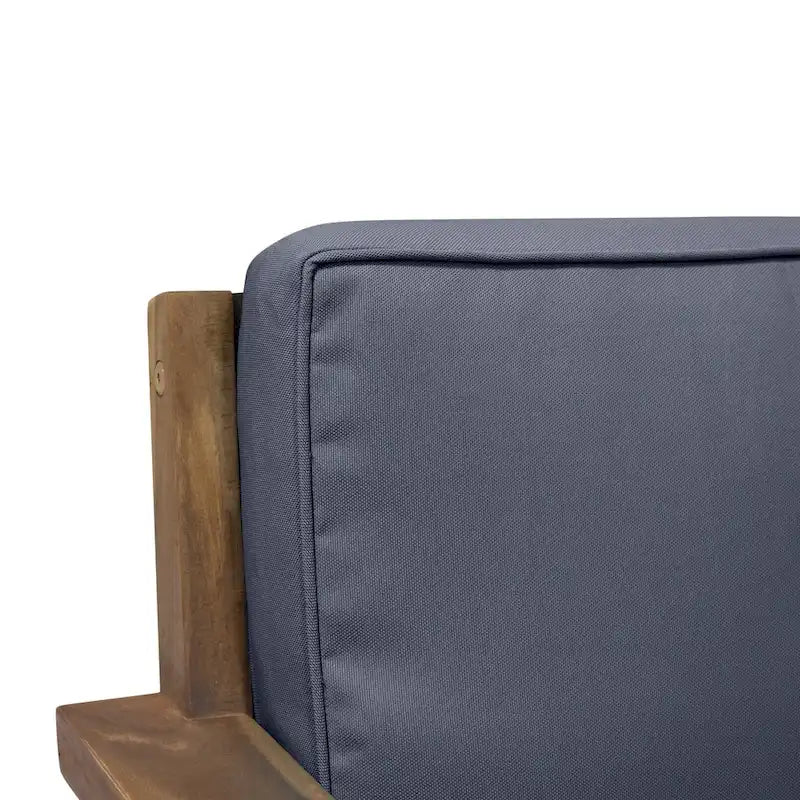 Sedie Club da Esterni Santa Ana in Legno di Acacia con Cuscini (Set da 2) di Christopher Knight Home