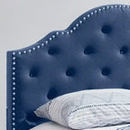 Letto imbottito trapuntato matrimoniale Cordeaux di Christopher Knight Home