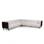 Divano sezionale capitonné Clermont Mid-century di Christopher Knight Home - 114,00 L x 114,00 P x 30,75 A