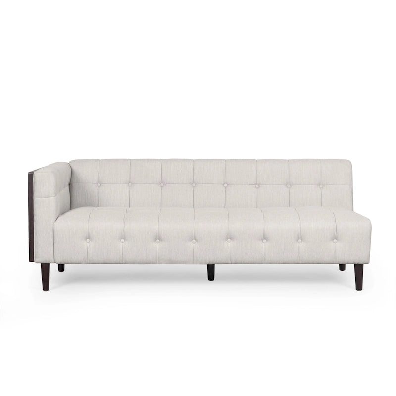 Divano sezionale capitonné Clermont Mid-century di Christopher Knight Home - 114,00 L x 114,00 P x 30,75 A