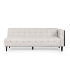 Divano sezionale capitonné Clermont Mid-century di Christopher Knight Home - 114,00 L x 114,00 P x 30,75 A